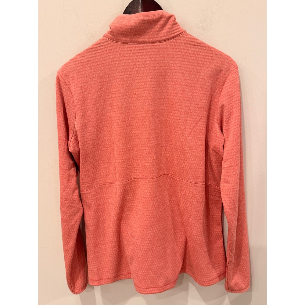 Kate Lord The Greenbrier Coral Orange Quarter Zip Pullover Sweater KE50 Large - Picture 4 of 9